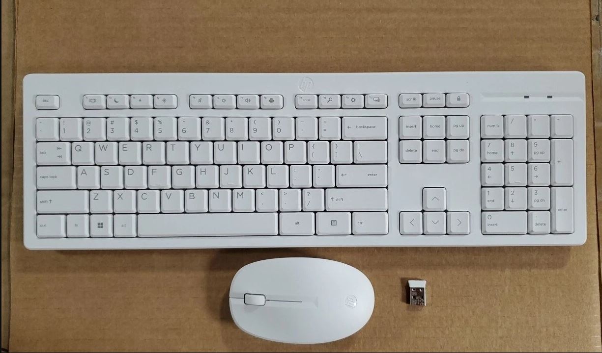 HP Keyboard & Mouse Combo (White)