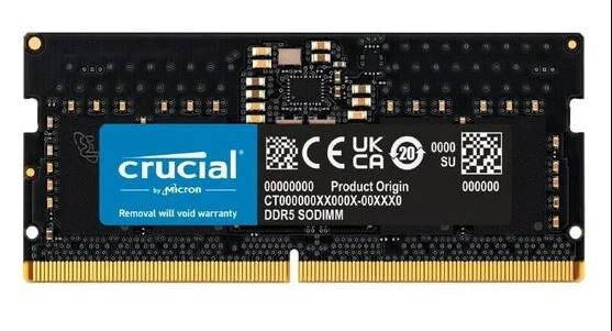 CRUCIAL-(CT8G48C40S5)8 GB DDR5-4800 SODIMM CL40 (16GBIT) FOR  LAPTOP